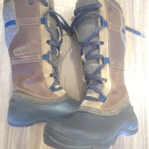 The North File Brown and Black Winter Boots